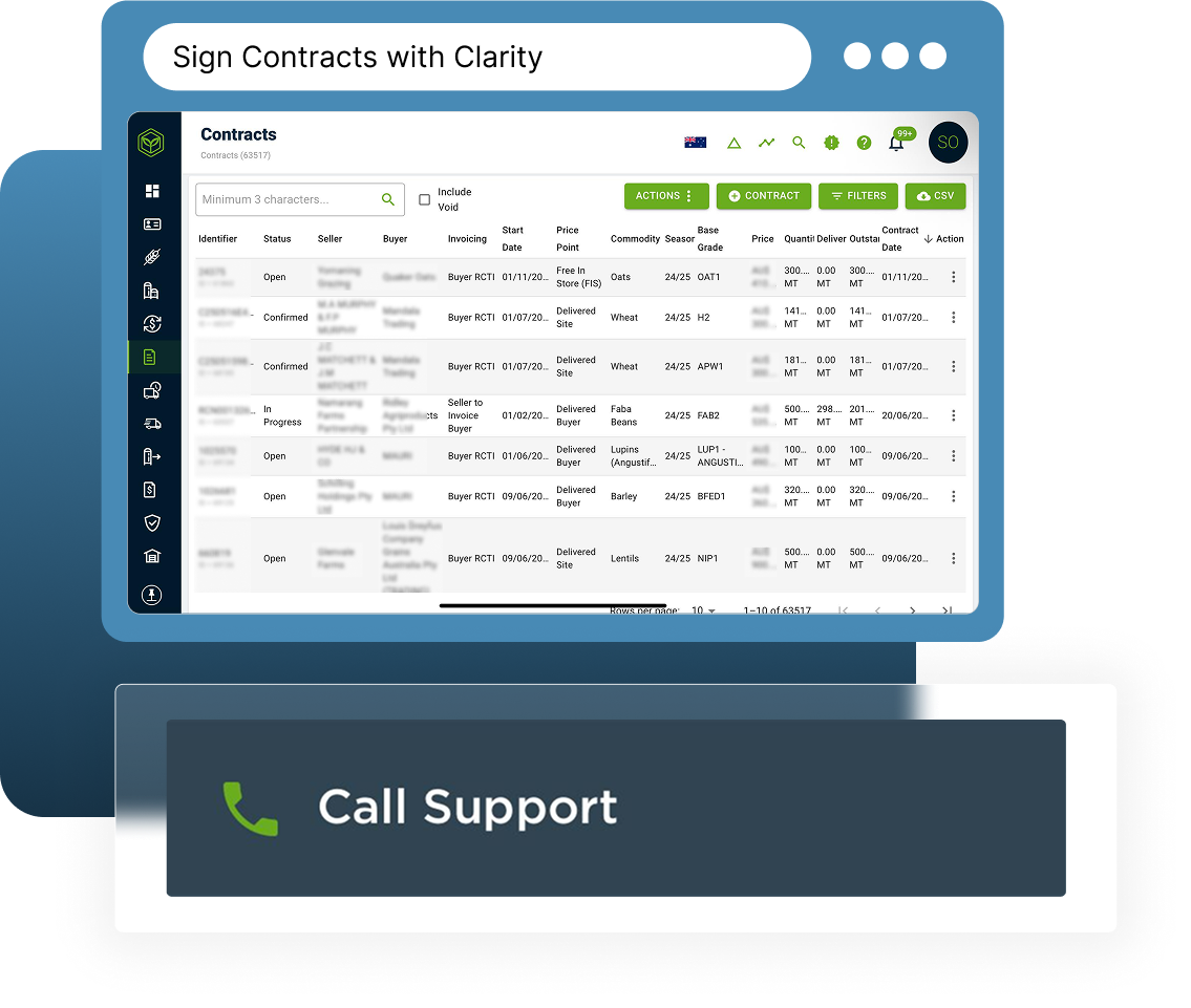 Manage Season Contracts