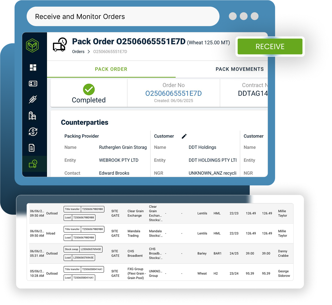 Process and Receive Orders