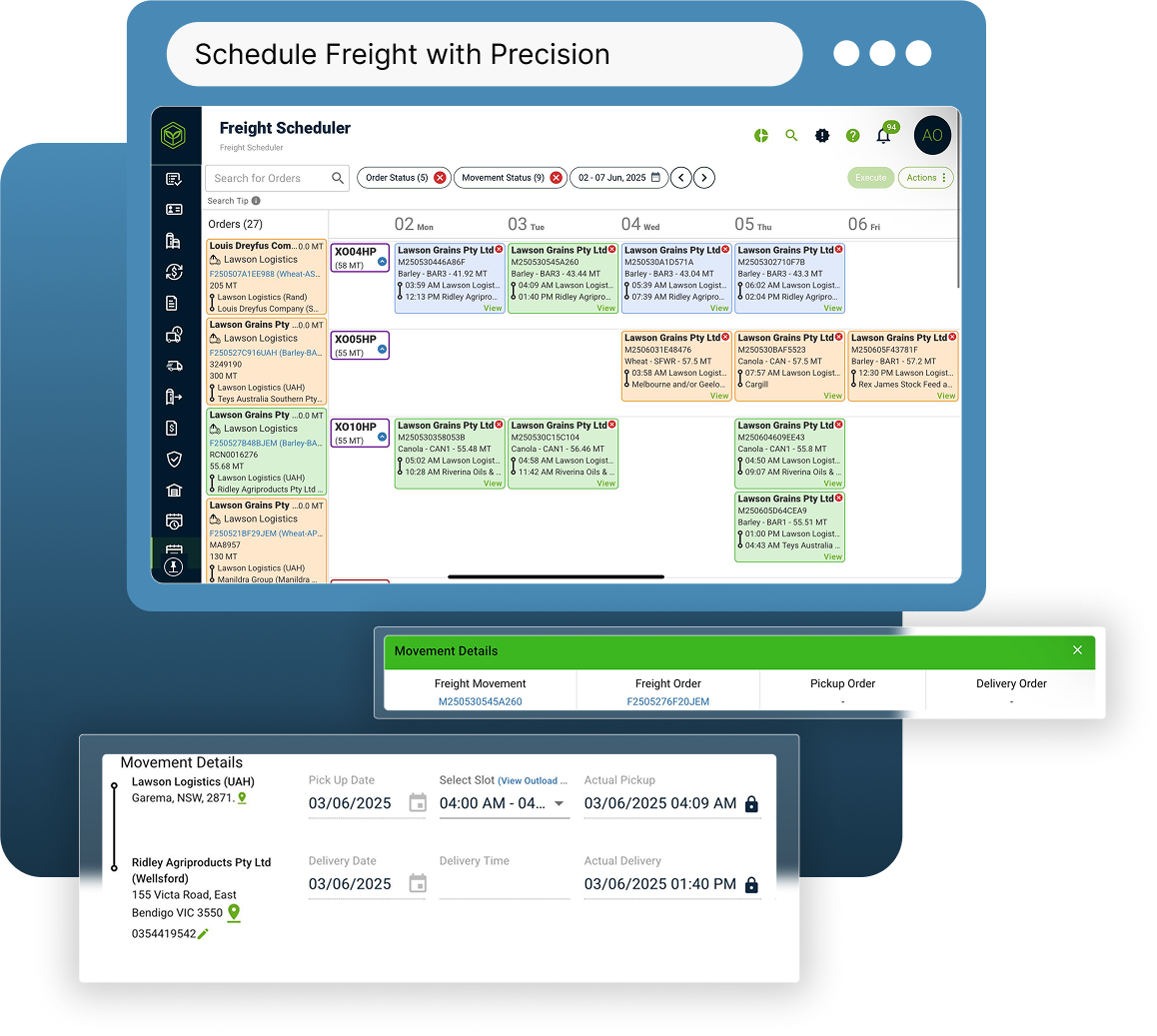 Schedule Freight with Precision