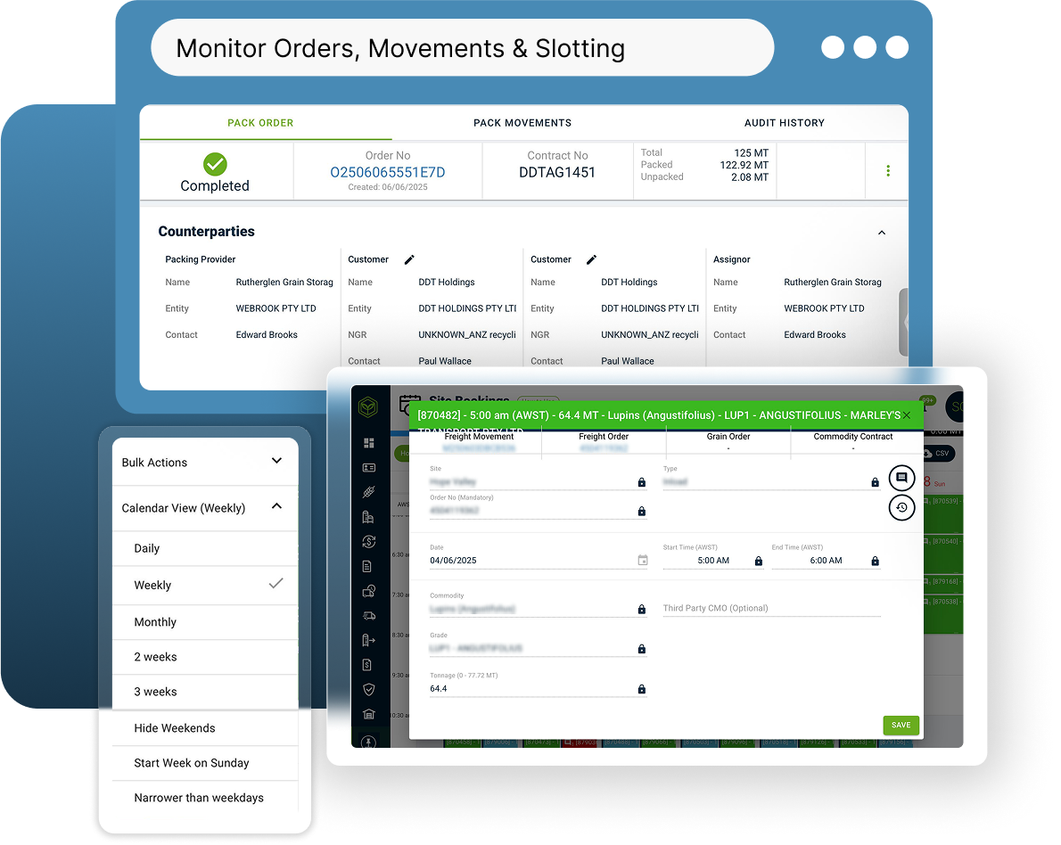 Monitor Orders, Movements & Slotting